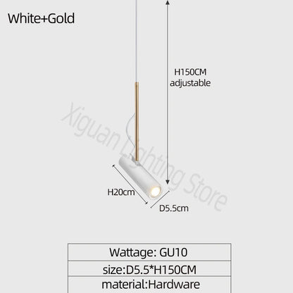 Nordic Glow: Minimalist LED Spotlights Chandelier