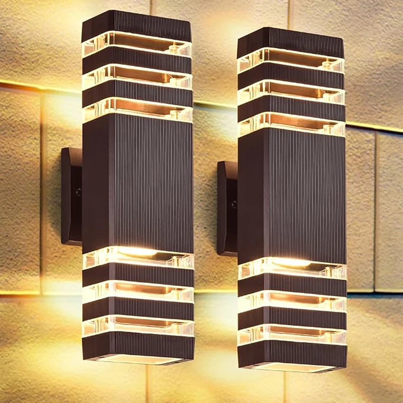 BrightGuard E27 LED Wall Sconce - Waterproof Design
