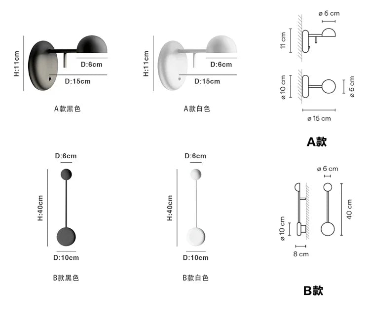 Nordic Black Wall Sconce