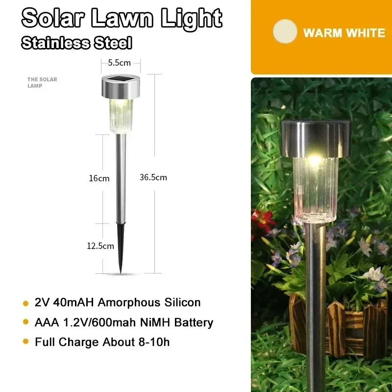 GlowPath Solar Garden Lights - Waterproof LED Elegance