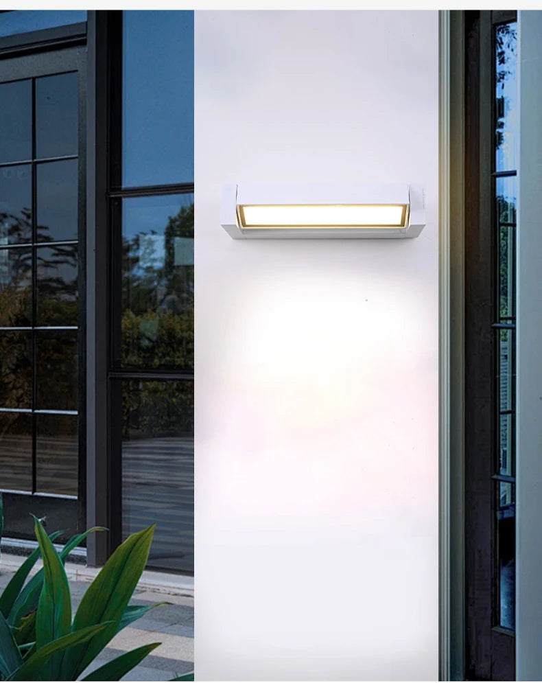 AquaGlow Waterproof LED Porch Sconces