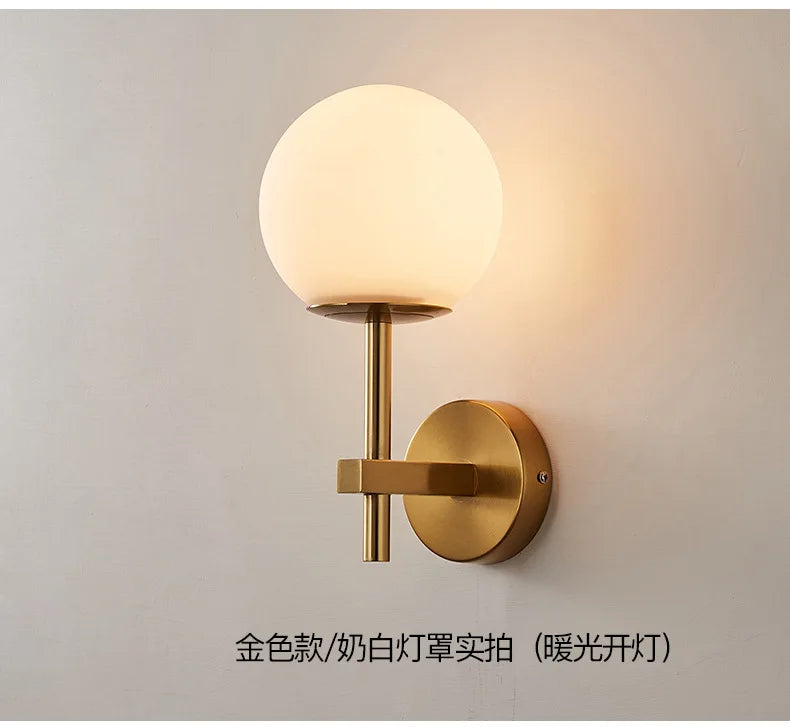 Nordic Glow: Sphere LED Wall Sconce Light