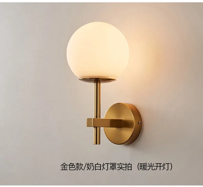 Nordic Glow: Sphere LED Wall Sconce Light