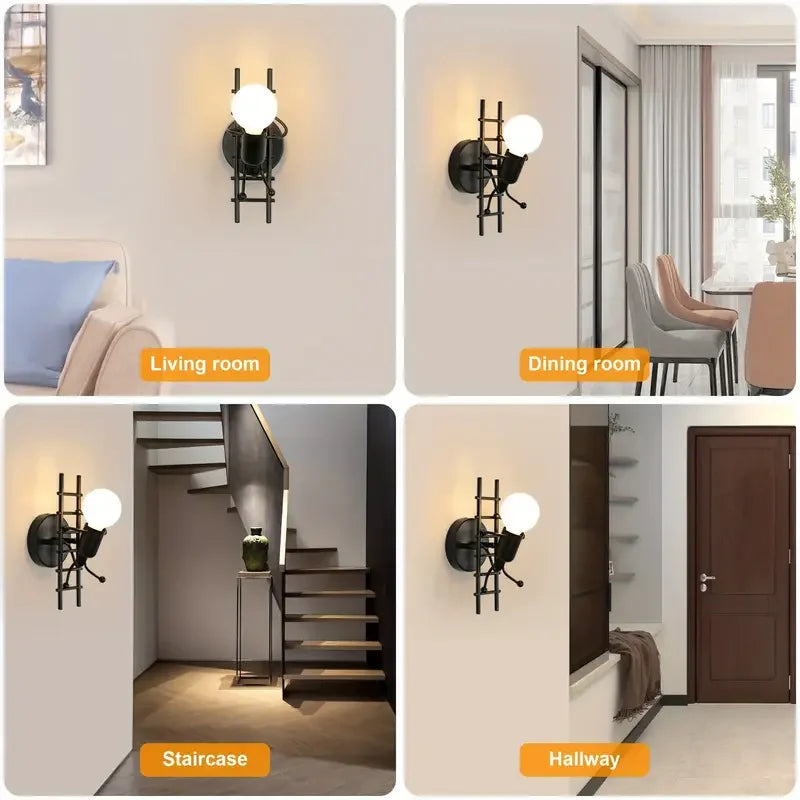 ClimbBright: Modern Wall Sconce for Creative Spaces
