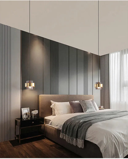 Modern Glass Chandeliers Lighting Bedroom Decor