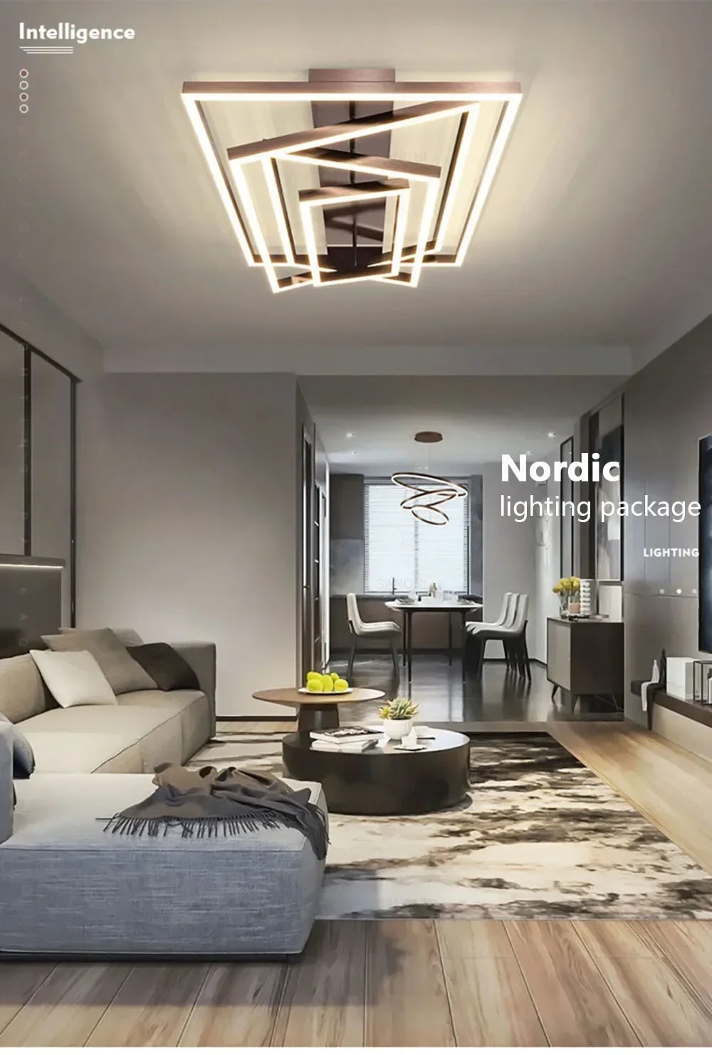 ChicGlow LED Chandelier for Stylish Interiors