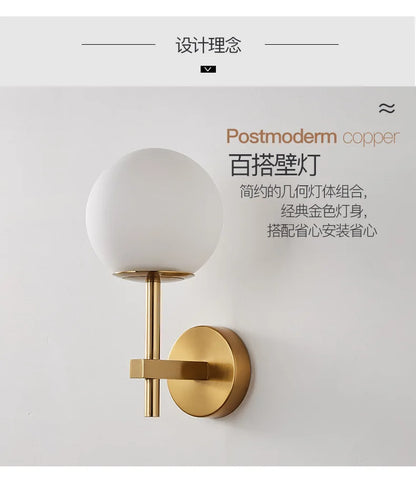 Nordic Glow: Sphere LED Wall Sconce Light