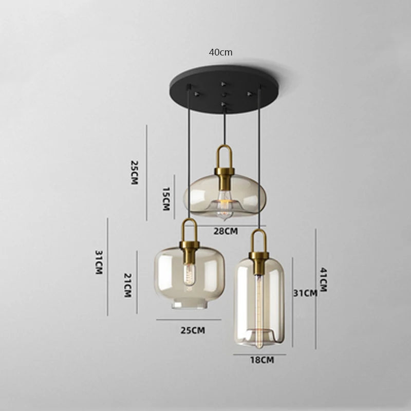 WADBTY Nordic Glass Pendant Light