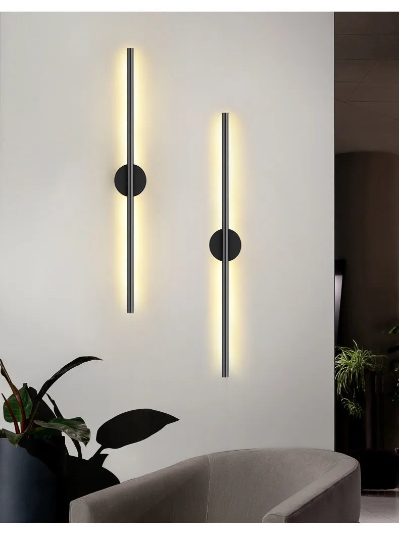 Modern LED Long Wall Lamp Nordic Minimalist Living Room Sofa