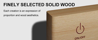 WoodGlow 360° Rechargeable Dimmable Wall Sconce