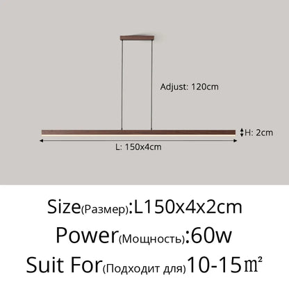 Linear LED Island Pendant