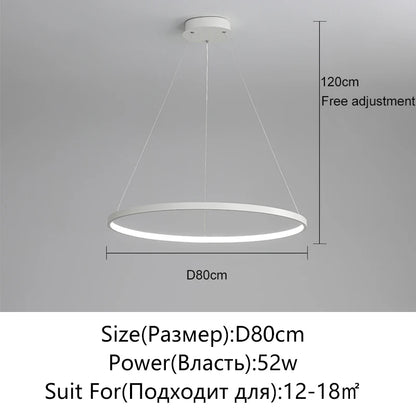 Round LED Ring Pendant