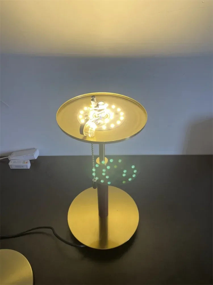 Nordic Glow: Retro White Glass LED Desk Lamp