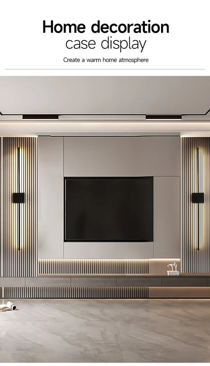 Minimalist L-Shaped Black Wall Lamp