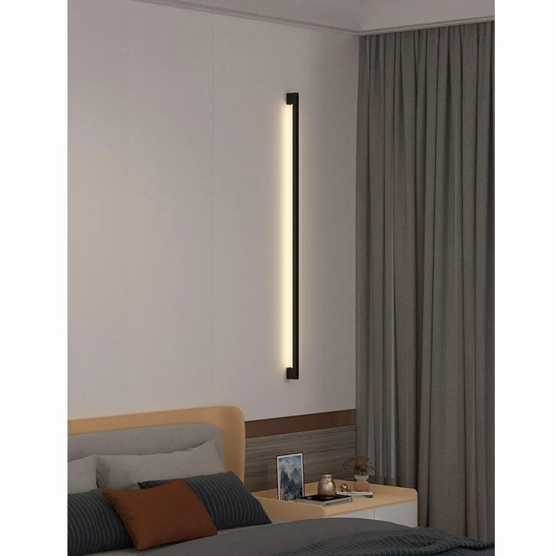 Black Strip Wall Lamp - Modern Bar Shape Lighting