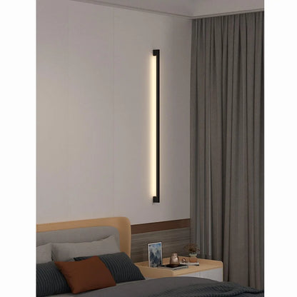 Black Strip Wall Lamp - Modern Bar Shape Lighting