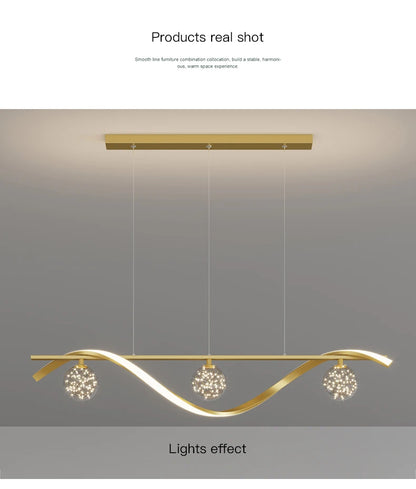 Modern Minimalist LED Pendant Lamps Dimming for Coffee Table