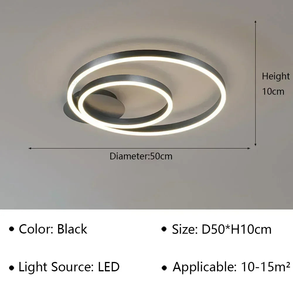 LuminaChic: Modern LED Chandelier for Stylish Spaces