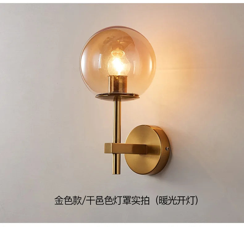 Nordic Glow: Sphere LED Wall Sconce Light