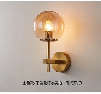 Nordic Glow: Sphere LED Wall Sconce Light