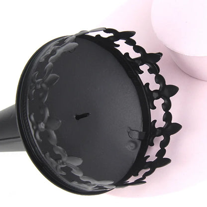 Retro Iron Torch Wall Sconce Candle Holder