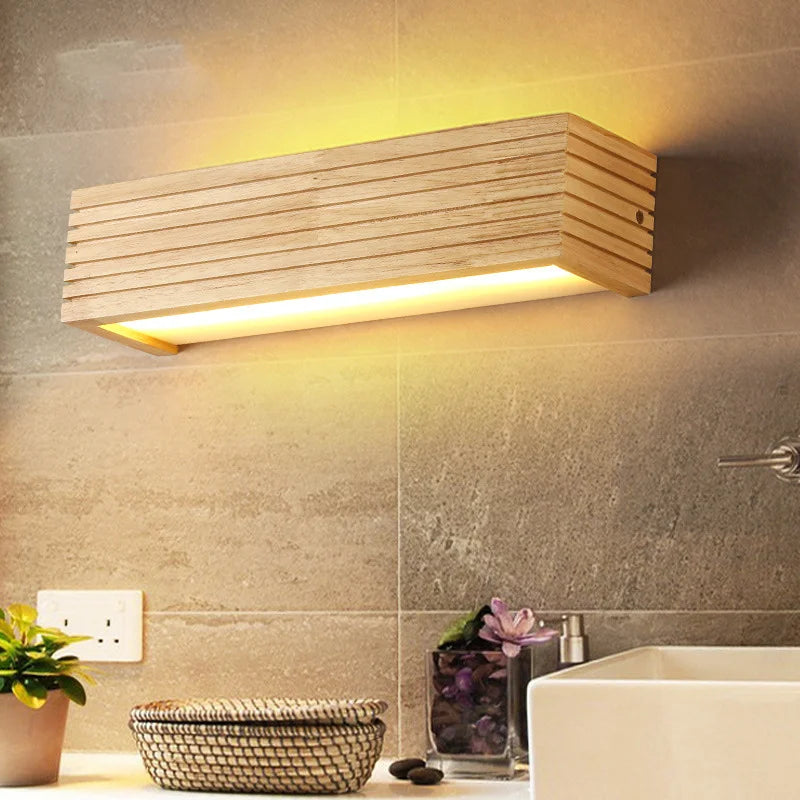 Wooden Glow Sconce for Modern Decor