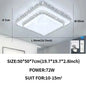 LustreGlow Simple LED Ceiling Chandelier