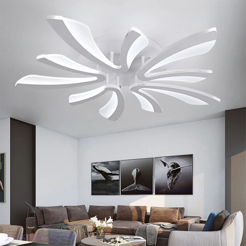 Acrylic LED Ceiling Light, Dimmable with Remote