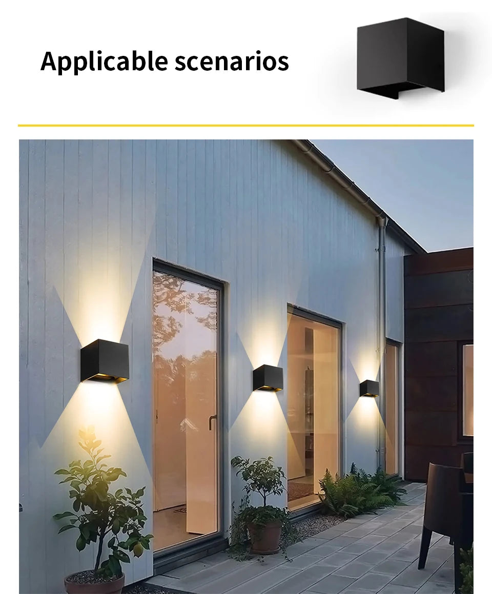 GlowSphere LED Wall Light - Indoor & Outdoor Decor