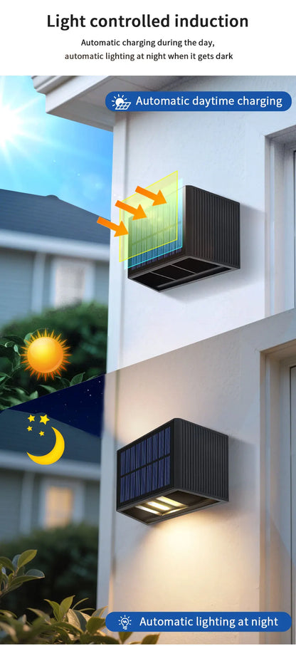 SolarGlow Up & Down Wall Lamp Garden Decor