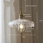 IWHD Nordic Vintage Copper Glass LED Pendant Light Fixtures