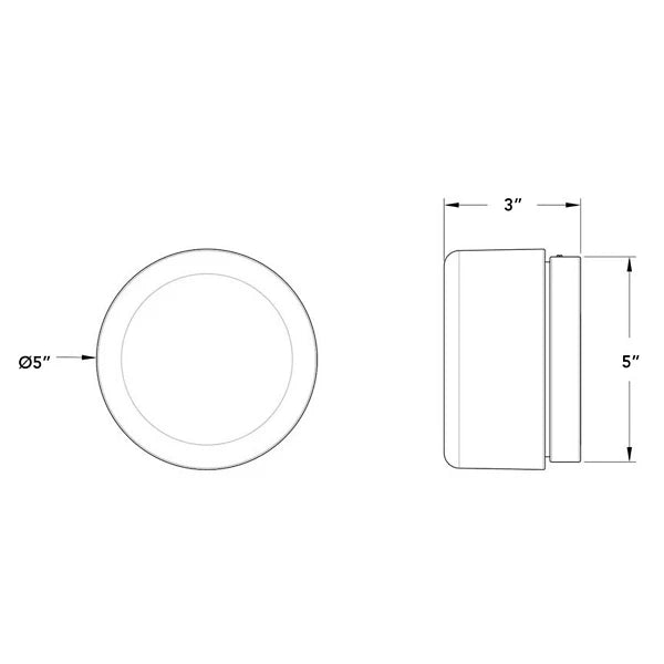 Round Glass LED Wall Sconce