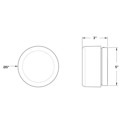 Round Glass LED Wall Sconce