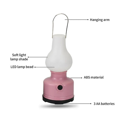 All-Weather CampGlow: 2-Mode Portable Lantern