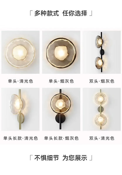 Glass Glow Sconce - Modern LED Wall Light