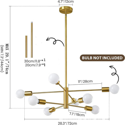 Modern Multi-Arm Chandelier