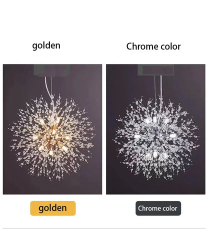 Dandelion Crystal LED Pendant