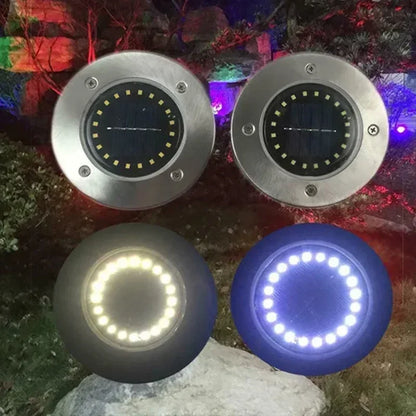 Solar In-Ground Disk Lights