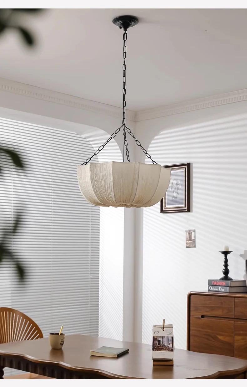 Wabi-Sabi Fabric Chandelier