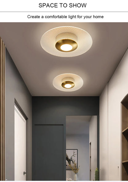 Modern LED Flush Mount Entryway Light Fixture