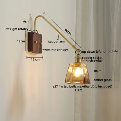 Copper Glow LED Wall Sconce - Modern Home Elegance