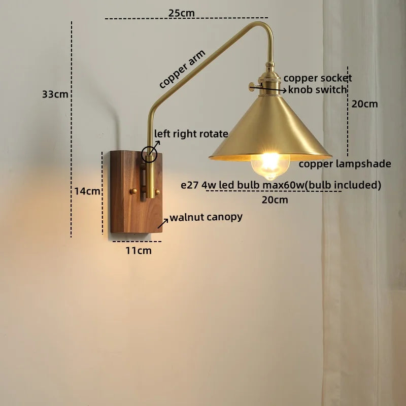 Copper Glow LED Wall Sconce - Modern Home Elegance