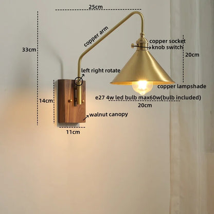 Copper Glow LED Wall Sconce - Modern Home Elegance