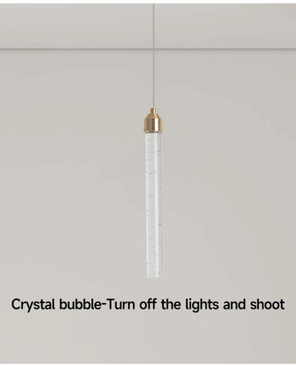 Radiant Luxe Crystal Pendant with Gold Accents