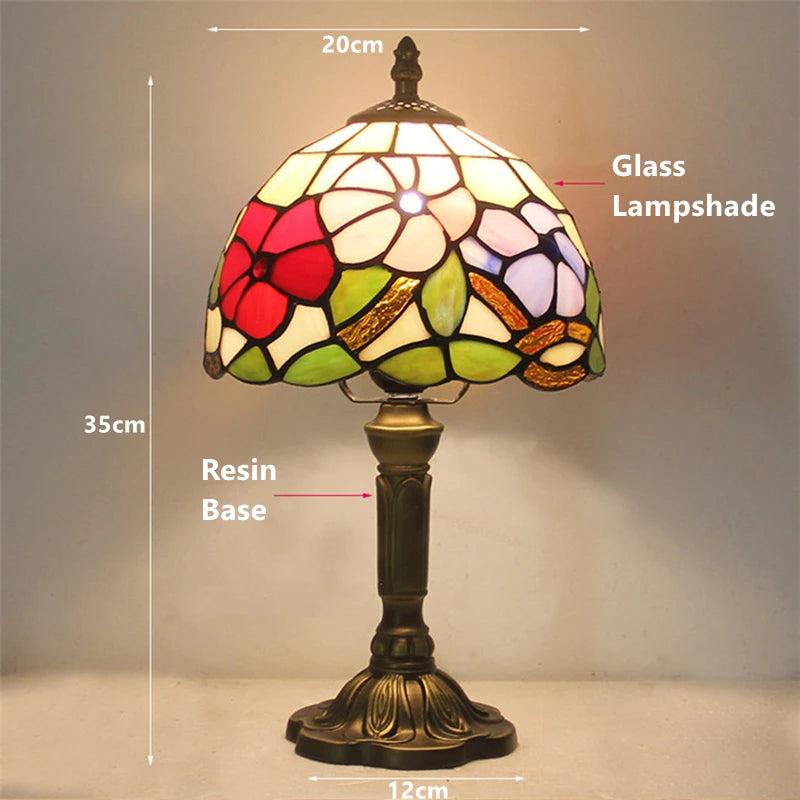 khelse Retro Tiffany Table Lamp