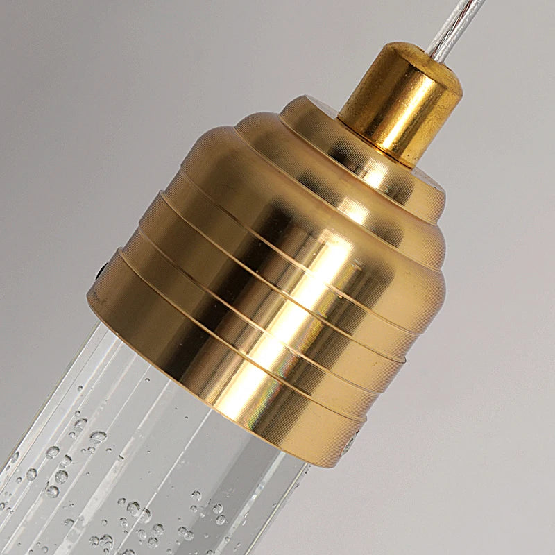 Radiant Luxe Crystal Pendant with Gold Accents