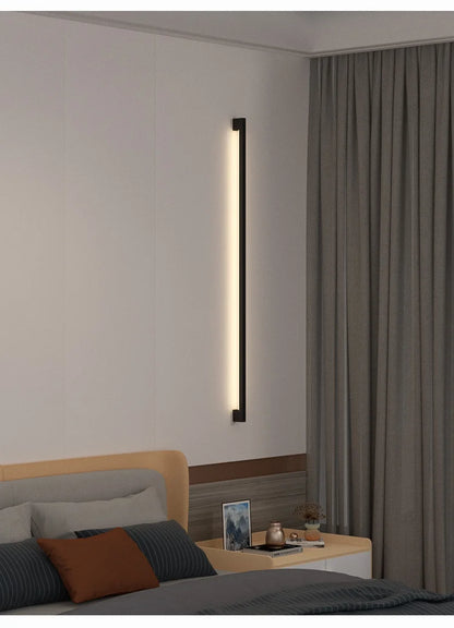 Black Strip Wall Lamp - Modern Bar Shape Lighting