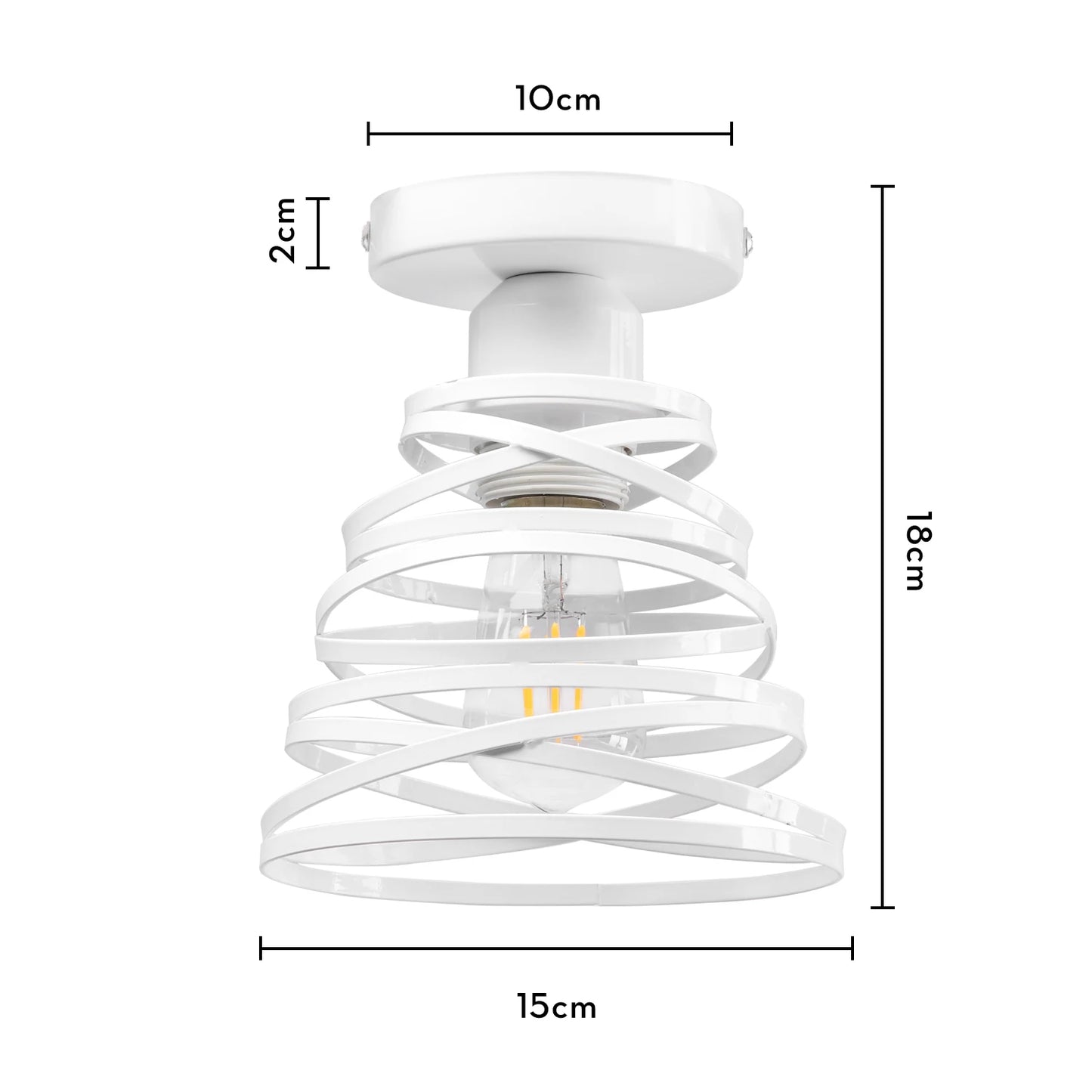 Retro Loft LED Ceiling Lamp - Vintage Charm