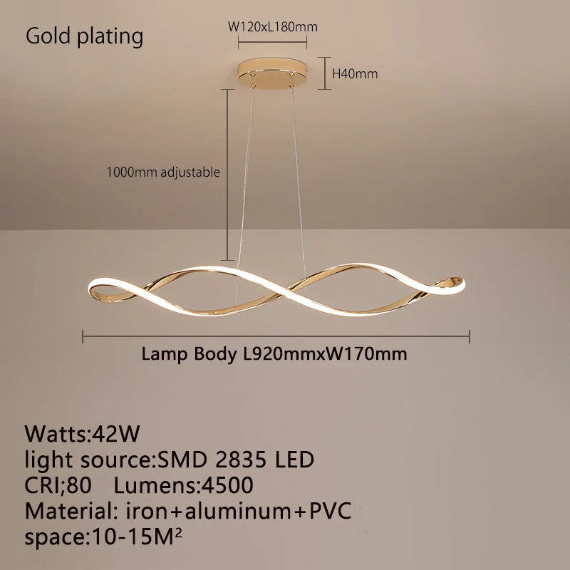 LED REmote CHANDELIER - MODERN & DIMMABLE