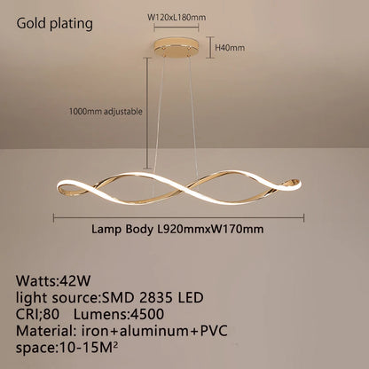 LED REmote CHANDELIER - MODERN & DIMMABLE